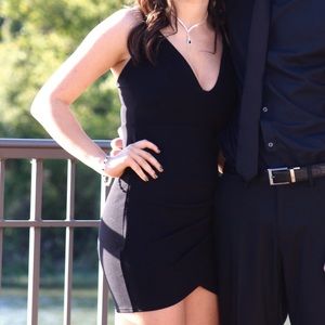 black hoco dress